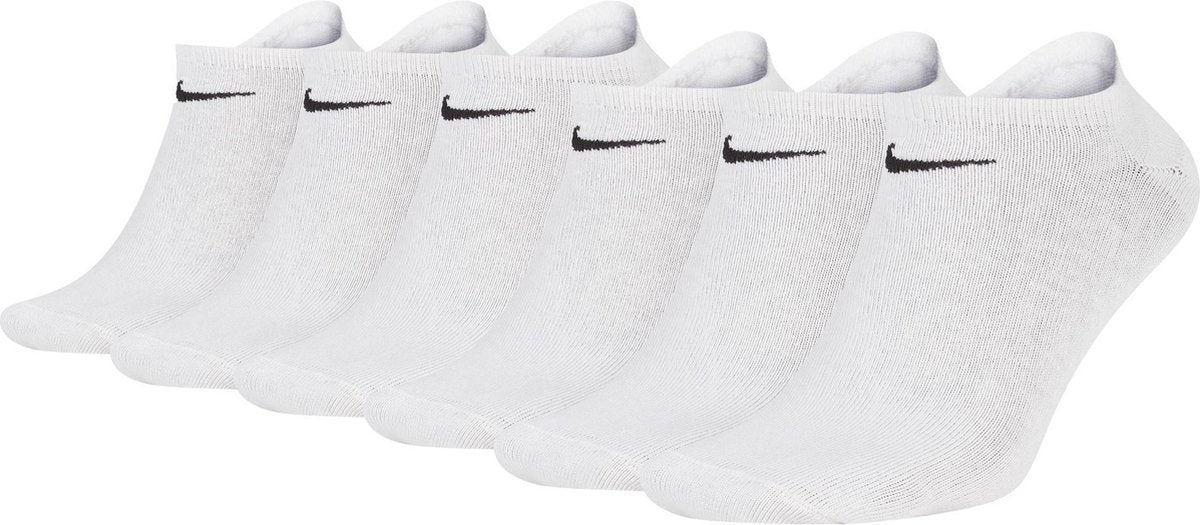 Nike Nike Value No Show Enkelsokken Sokken - Maat 38-42 - Unisex - wit