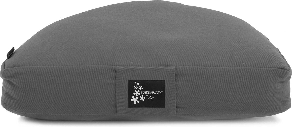 Meditatiekussen - halve maan graphite Meditatiekussen YOGISTAR