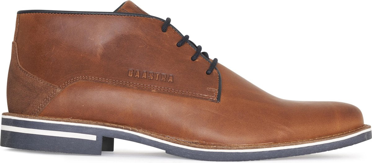 Gaastra - Heren Nette schoenen Murray Mid Lea M Cognac - Bruin - Maat 42