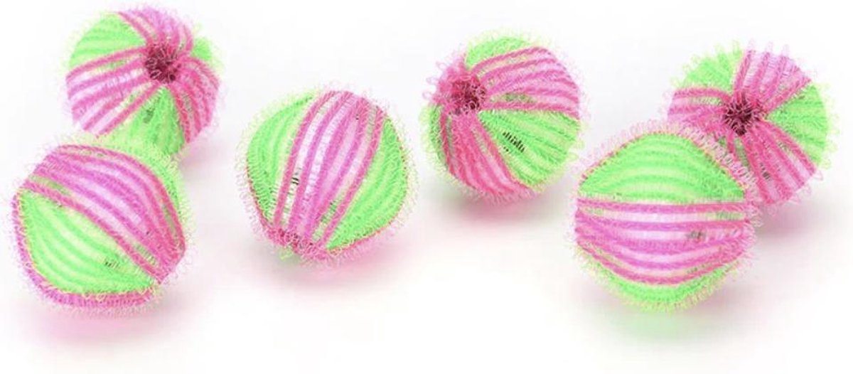 Anti-Pluis Wasbal Set 6 Stuks - Nylon Wasmachine Ballen - Wasballen Wasbol - Was bal - Pluisballen 6 Ballen - Kleding - Ballen