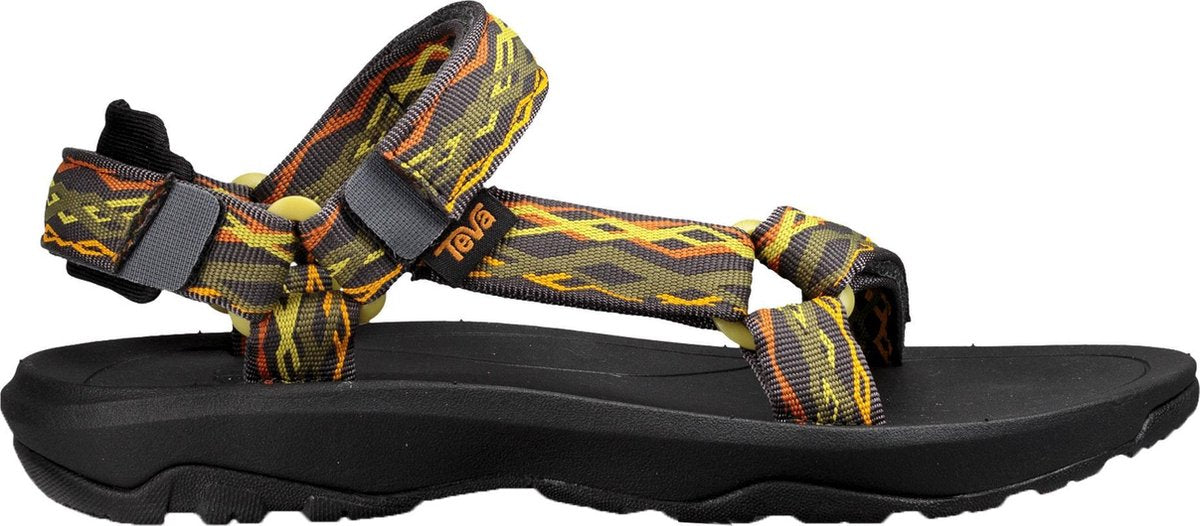Teva Hurricane T XLT 2 Kids Sandalen - Zwart Geel Groen - Maat 20