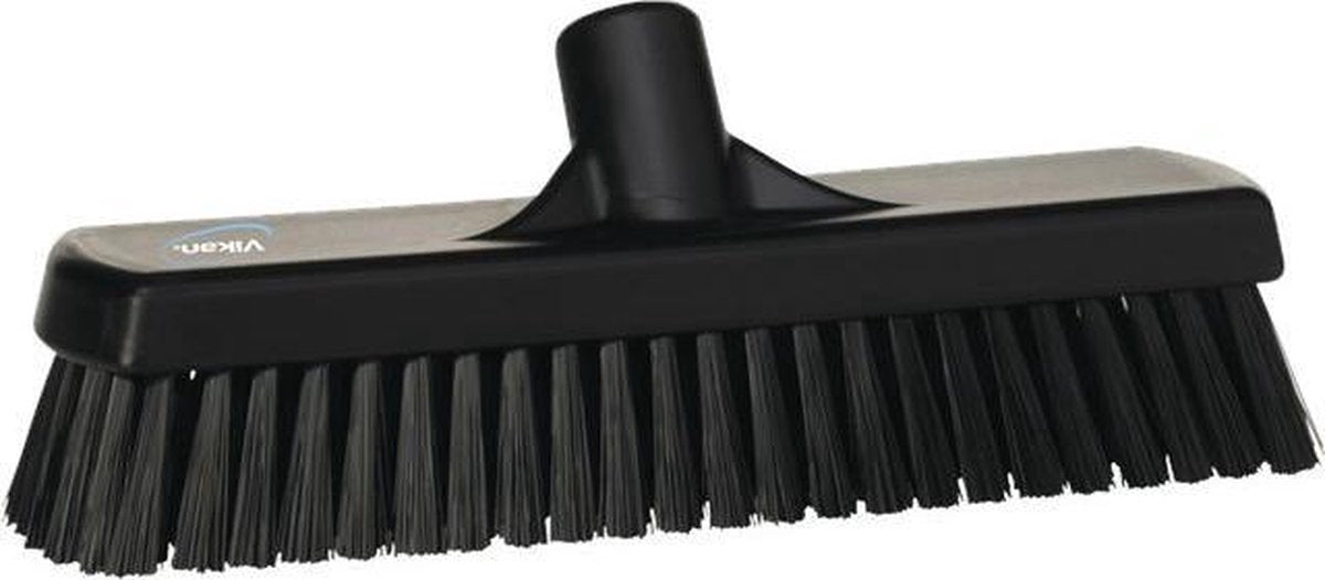 Vikan Hygiene 7060-9 vloerschrobber 30cm zwart harde vezel 30cm breed