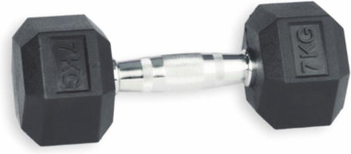 GorillaGrip Hex Dumbbells - 7 KG