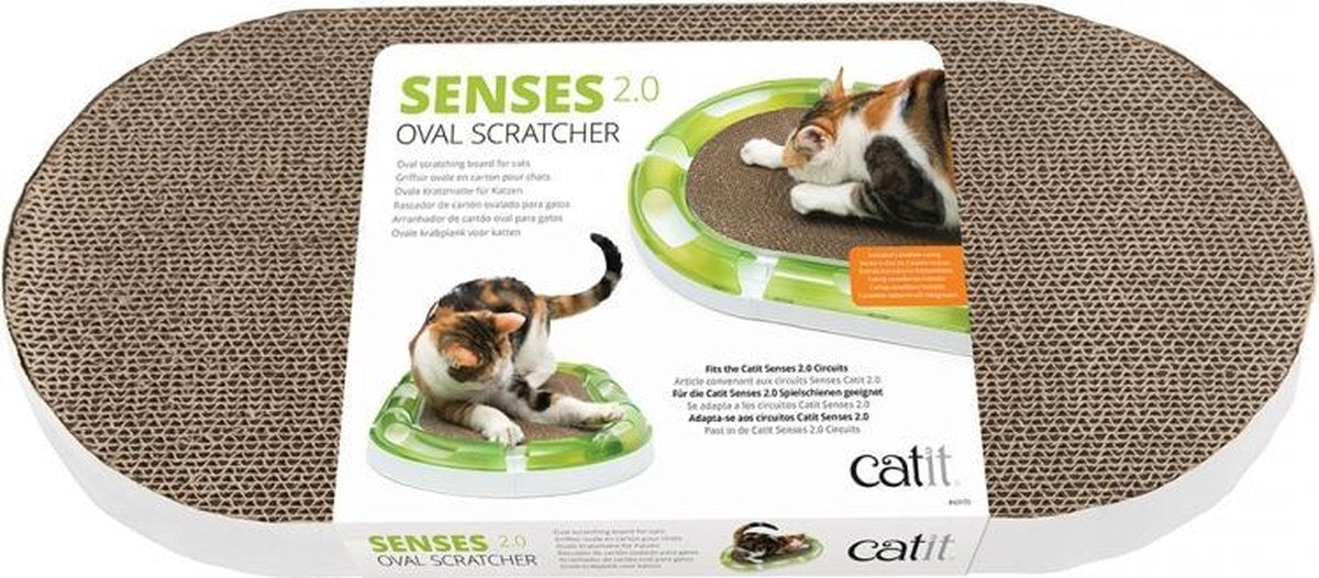 Cat it senses 2.0 ovale krabplank karton
