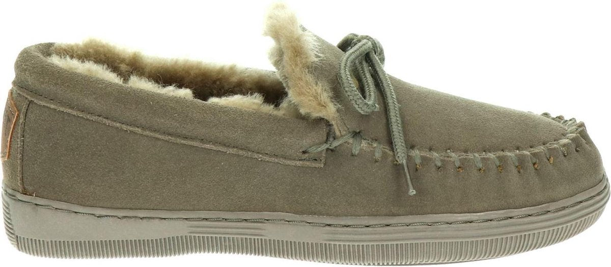 Warmbat Koala Suede Dames Pantoffels - Pebble - Maat 40
