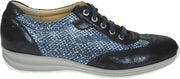 Durea 6164 E - Volwassenen Dames sneakersDames veterschoenen - Kleur: Blauw - Maat: 40.5