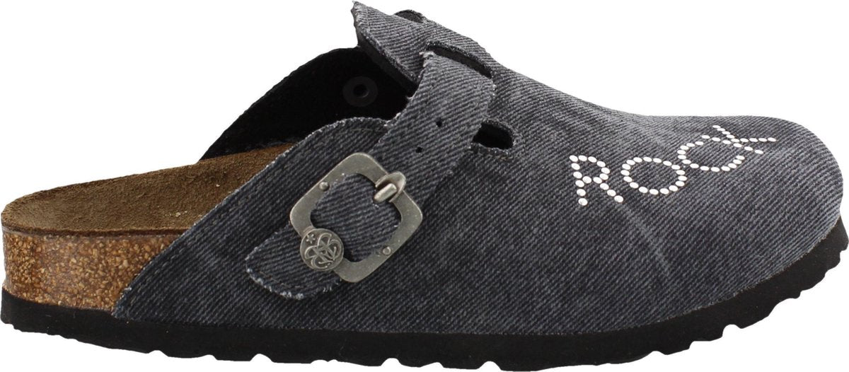 Birkenstock Rockstar Baby Jeans Grey Metallic narrow