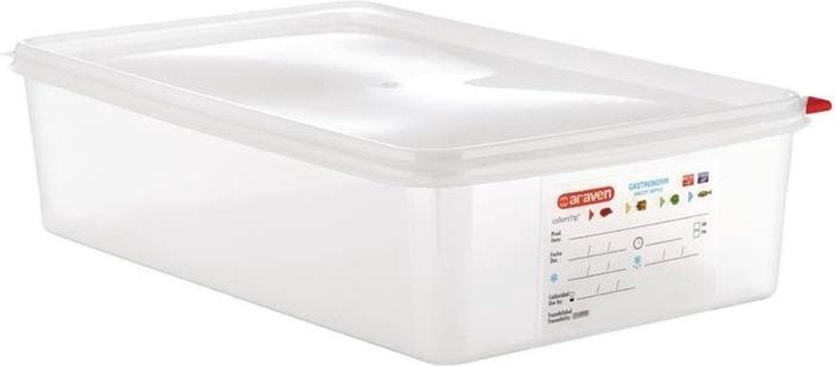 Araven GN1/1 voedselcontainer met deksel 13