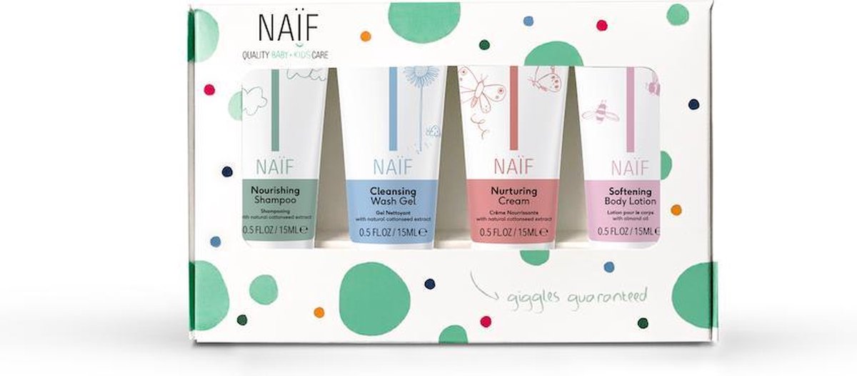 Naïf Natuurlijke miniset - 4 x 15ml in geschenkverpakking