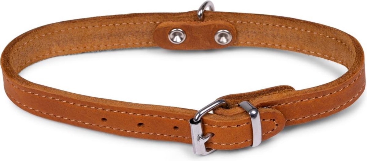 Dierenbenodigdheden Vadigran Halsband Hond Geolied Leder Cognac 37Cmx14Mm S