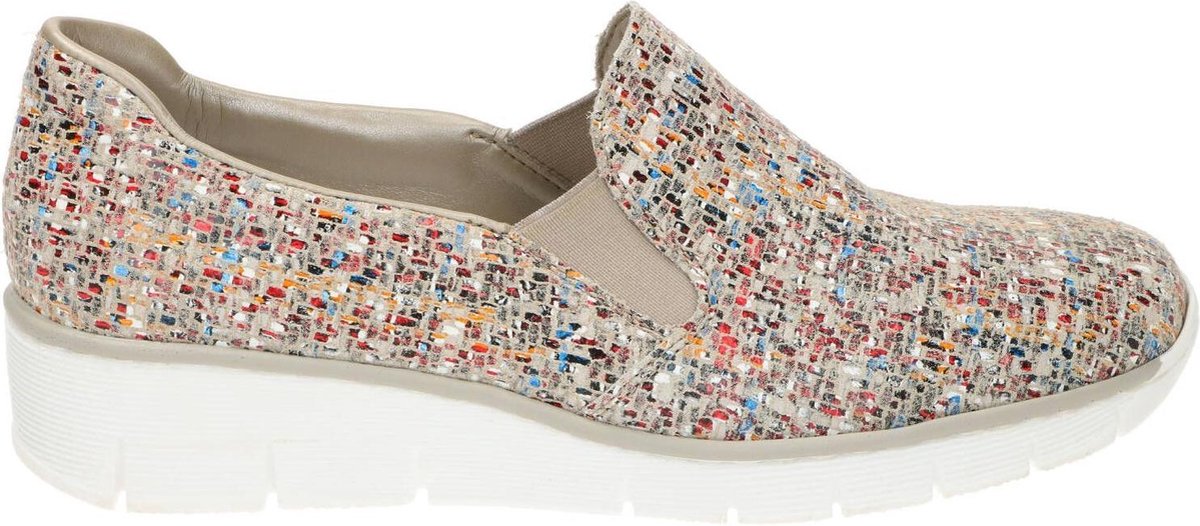 Beige Rieker Instappers Multicolor