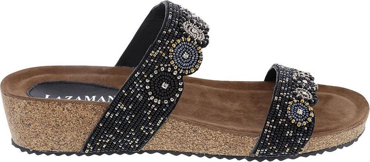 Lazamani Zwarte Slipper