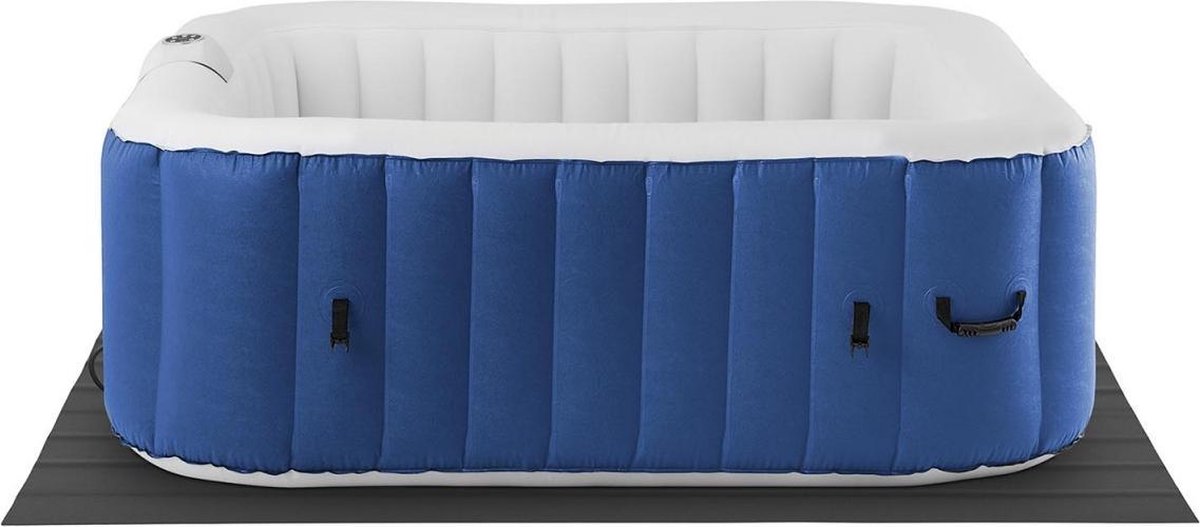Uniprodo Opblaasbare whirlpool - 900 l - 6 personen - 130 jets - donkerblauw / wit