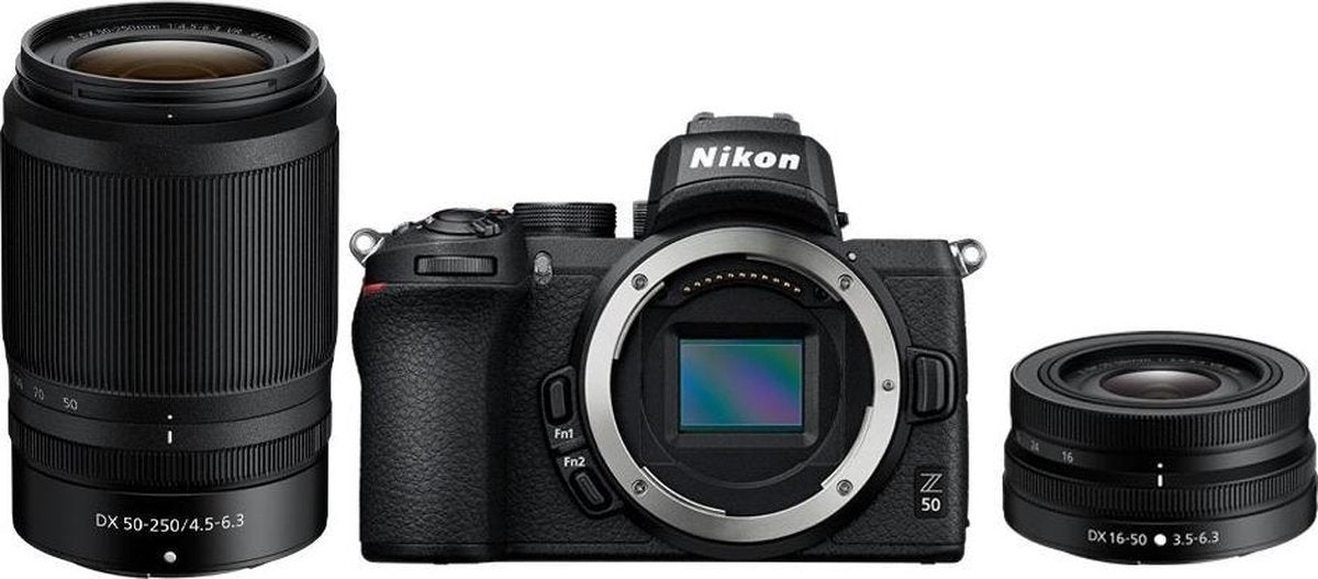Nikon Z 50 + 16-50mm+ 50-250mm - Systeemcamera - Dubbelzoomkit