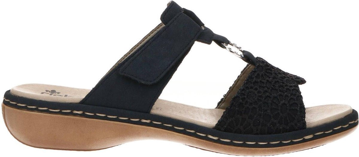 Blauwe Rieker Slippers