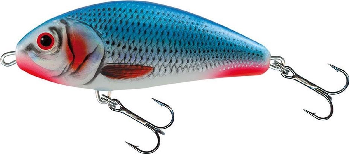 Salmo Fatso Floating - Jerkbait - Bleeding Bleu Shad - 10cm - Roze