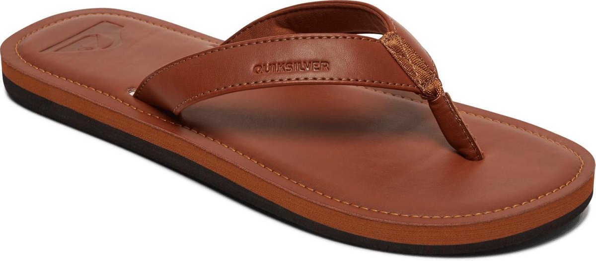 Quiksilver Molokai Nubuck II Heren Slippers - Tan - Maat 39