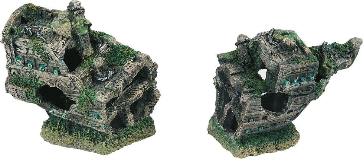 Aquarium decoratie Boot 2 Delen - 22 x 8 x 12 cm