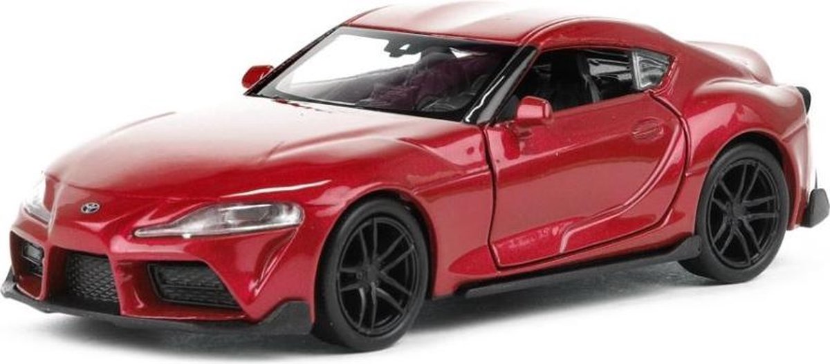 Welly Schaalmodel Toyota Supra 11 Cm Staal Rood