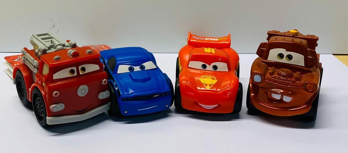Cars Wheelie assorti C set 4 stuks