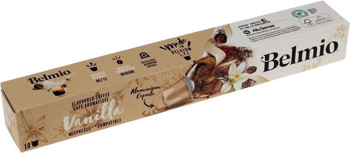 BELMIO - Belmio Madagascar Vanille  koffie - 10 capsules - 541515031191