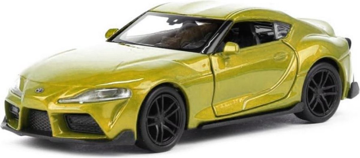 Welly Schaalmodel Toyota Supra 11 Cm 1:34 Staal Geel