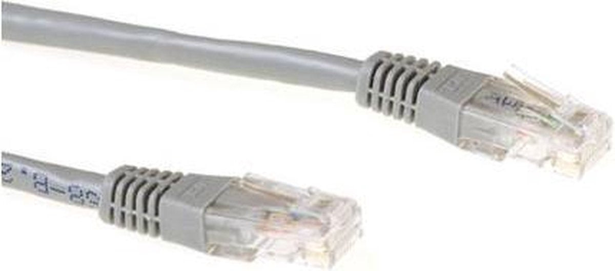 ACT UTP CAT6A 10m netwerkkabel U/UTP (UTP) Grijs