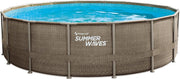 Summer Waves Elite Frame Zwembad - 488 x 122 cm - Bruin Wicker
