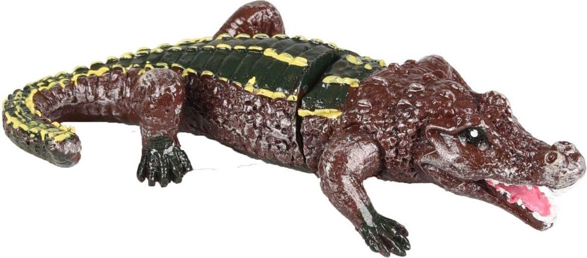 Aquarium decoratie Magneto Krokodil 2 delen - 10 x 3 x 5 cm