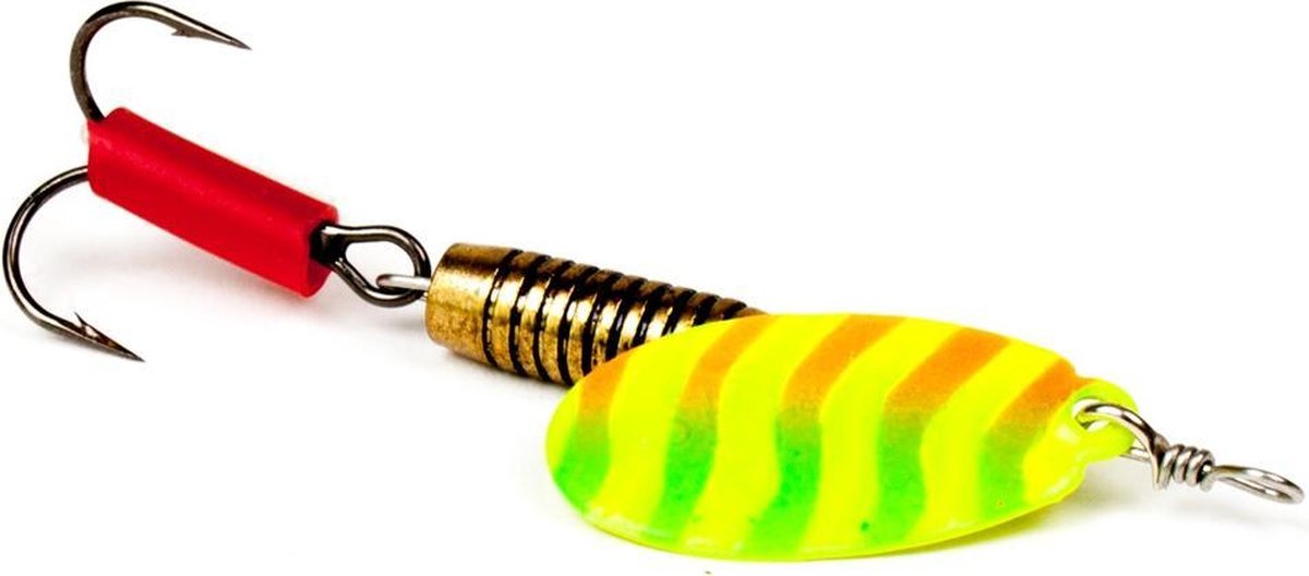 Veltic 6 - Spinner - 12 gr - Geel / Groen / Rood
