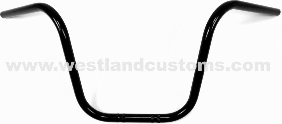 7/8 Inch (22mm) Universeel Stuur Ape Hanger 30cm Zwart
