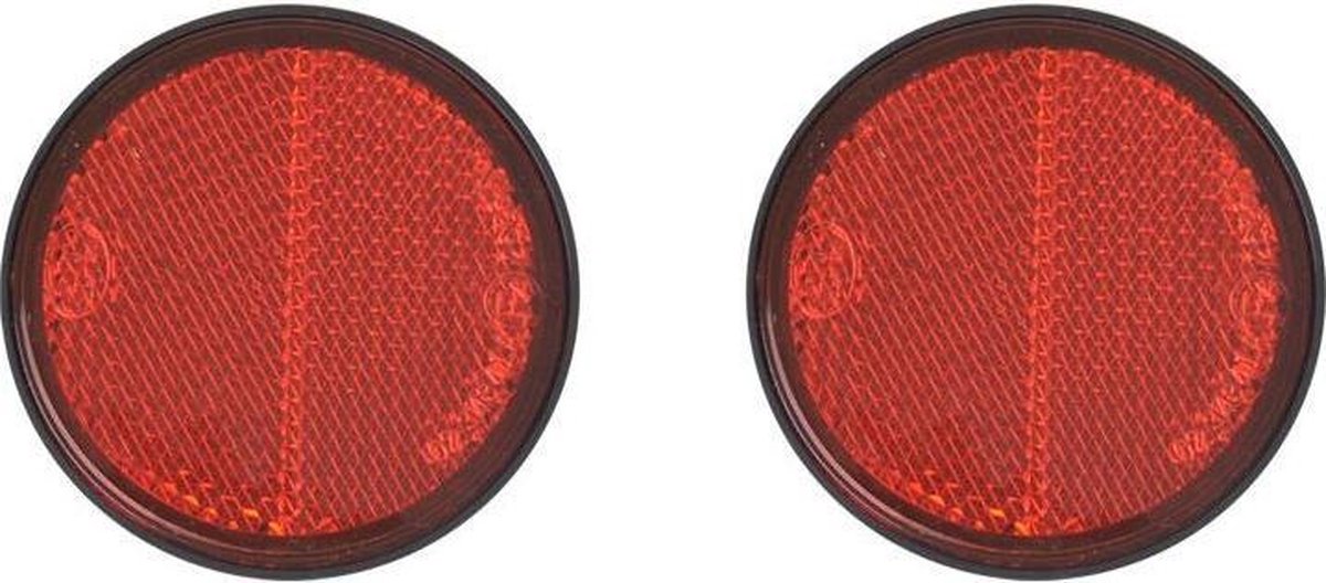 Proplus Reflectoren 58 Mm Zelfklevend Rood 2 Stuks In Blister