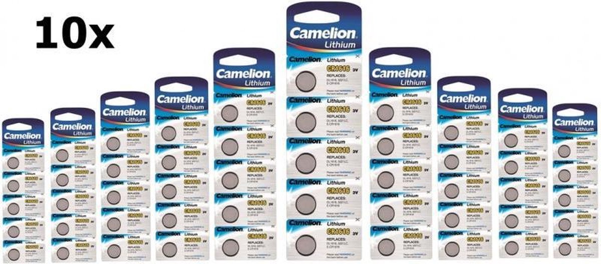 50 Stuks (10 Blister a 5st) Camelion CR1616 3v lithium knoopcelbatterij