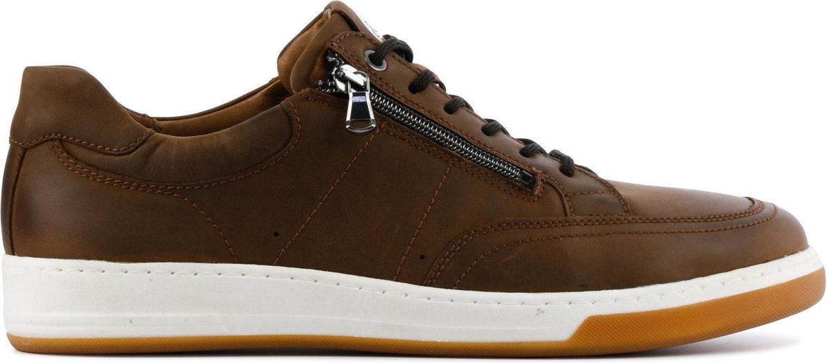 Waldlaufer Mannen Nubuck Lage sneakers / Herenschoenen 971 017 - Bruin - Maat 40