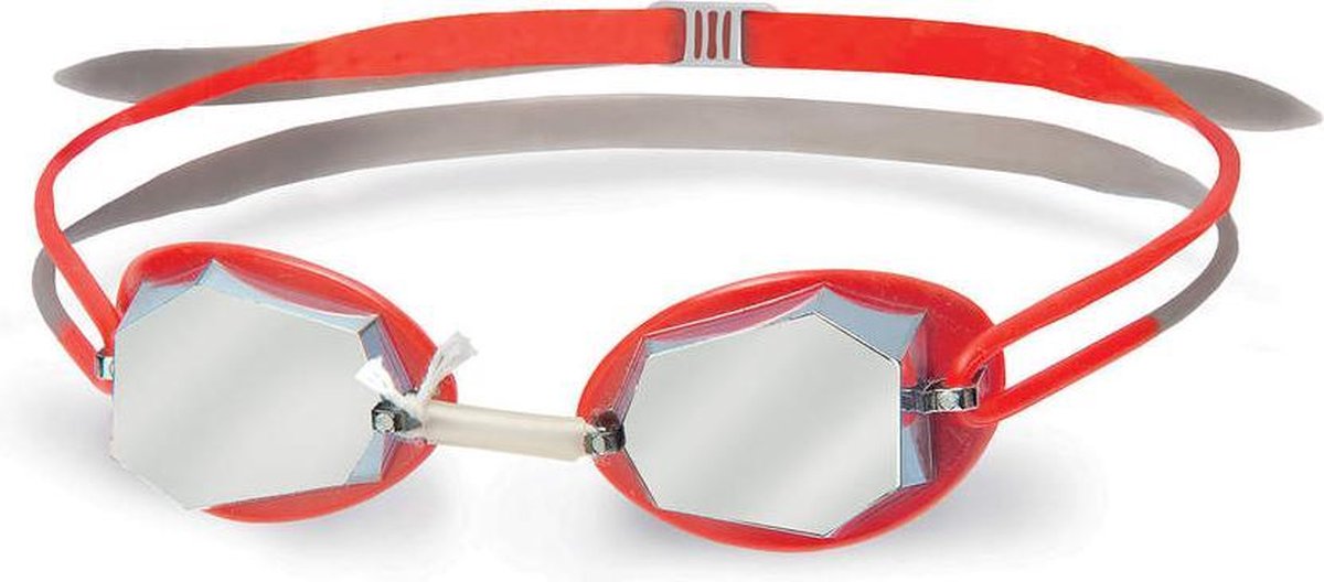HEAD DIAMOND Zwembril Silver Red - Mirrored Red