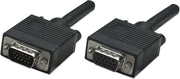 Manhattan VGA Verlengkabel 3.00 m 313599 Schroefbaar Zwart [1x VGA-stekker - 1x VGA-bus]