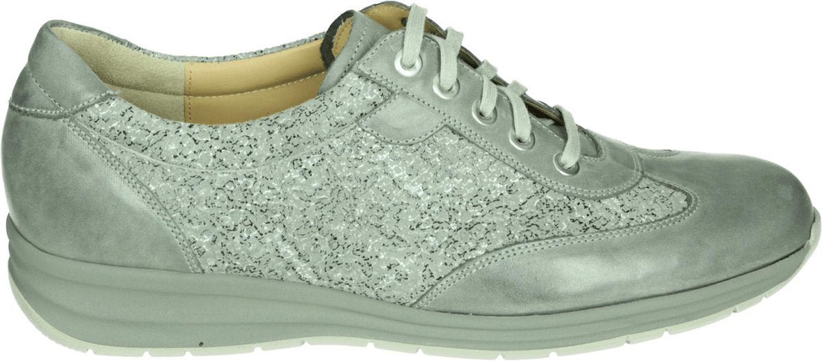 Durea 6164 G - Volwassenen Dames veterschoenen - Kleur: Grijs - Maat: 42.5