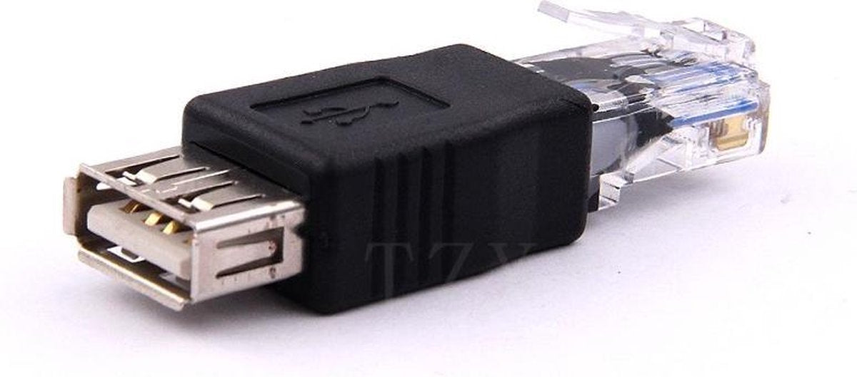 RJ45 Male LAN Ethernet naar USB Female Adapter