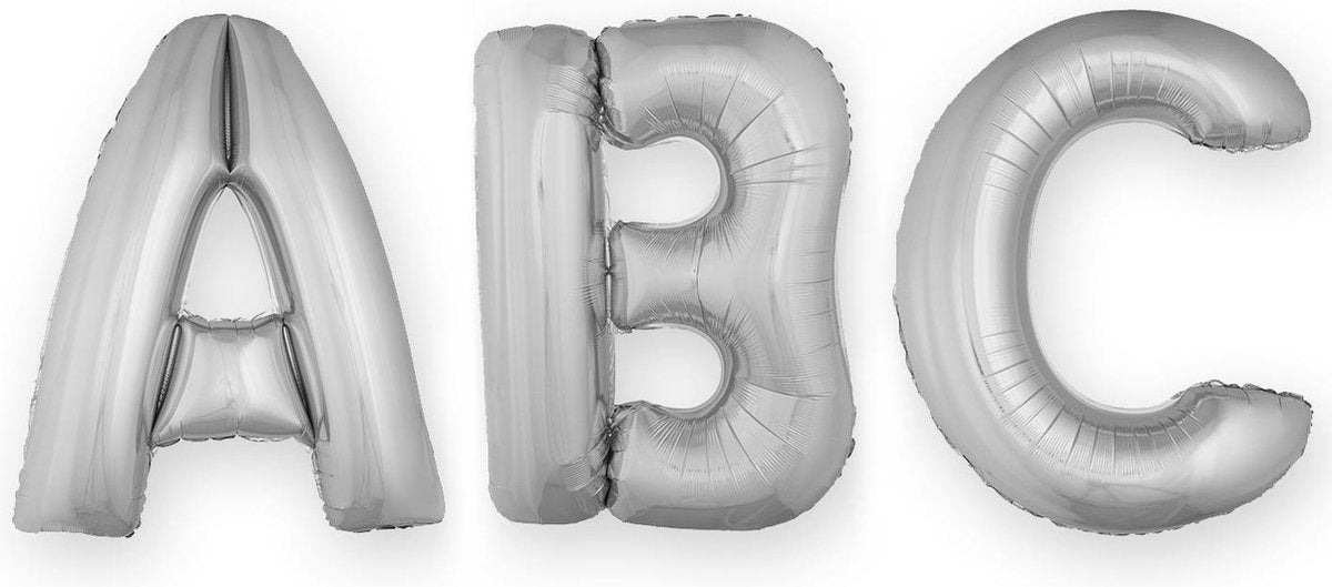 ESPA - Enorme zilverkleurige aluminium letter ballon - Decoratie > Ballonnen