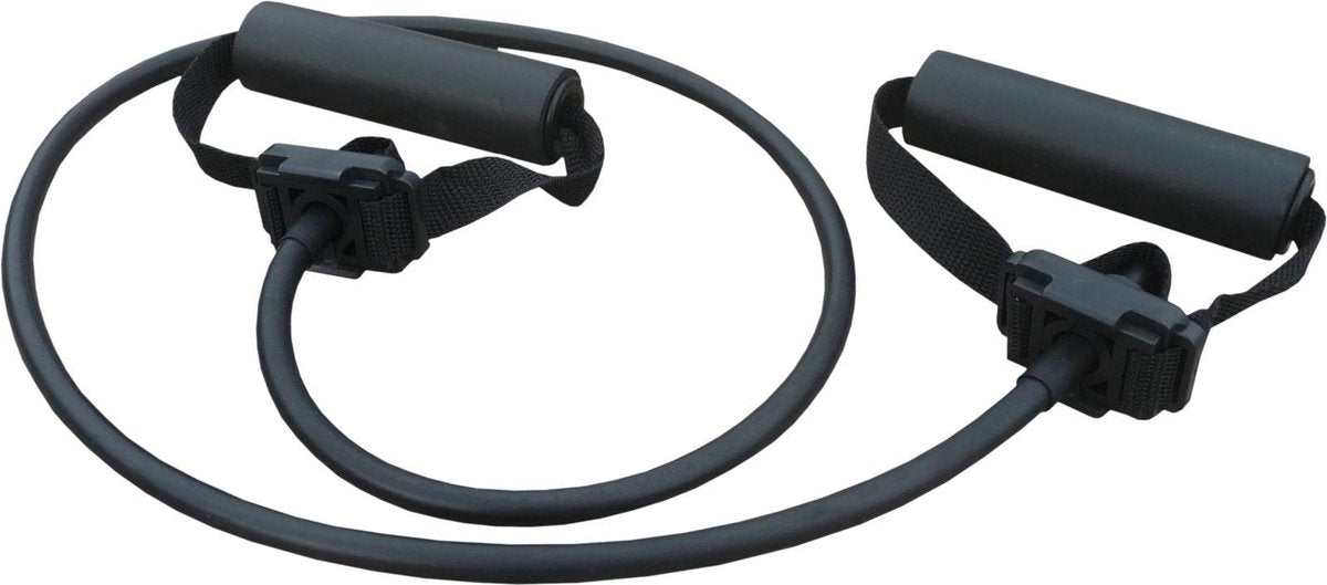 Elastische Exercise tubing MSV set met handvatten 120 cm