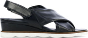 Hassia Vrouwen Leren  Sandalen / Damesschoenen 313031 - Zwart - Maat 39