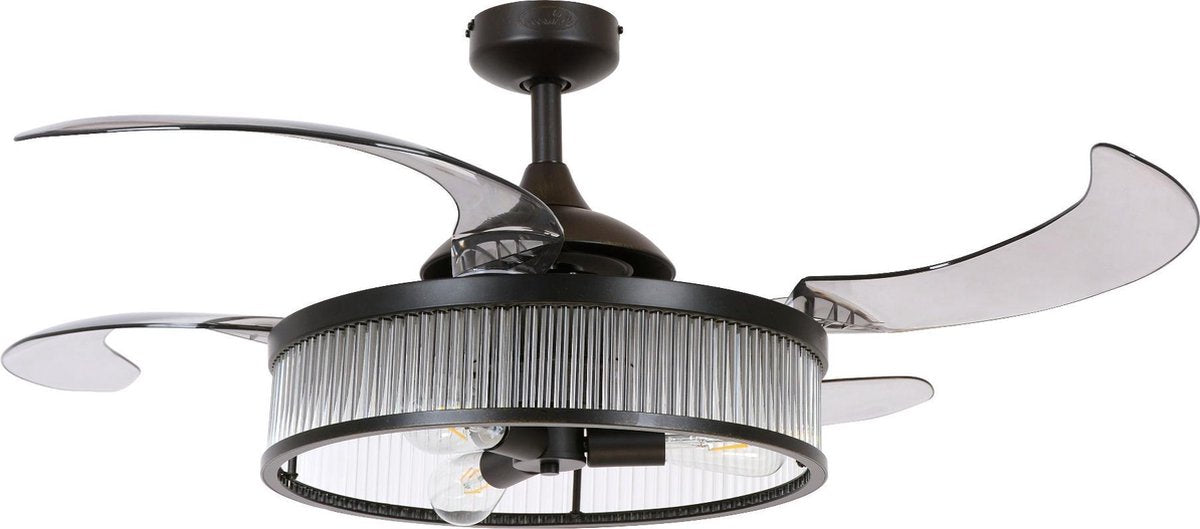 Beacon Fanaway Corbelle Indoor Plafondventilator 121CM Antiek Zwart (Incl. Verlichting)