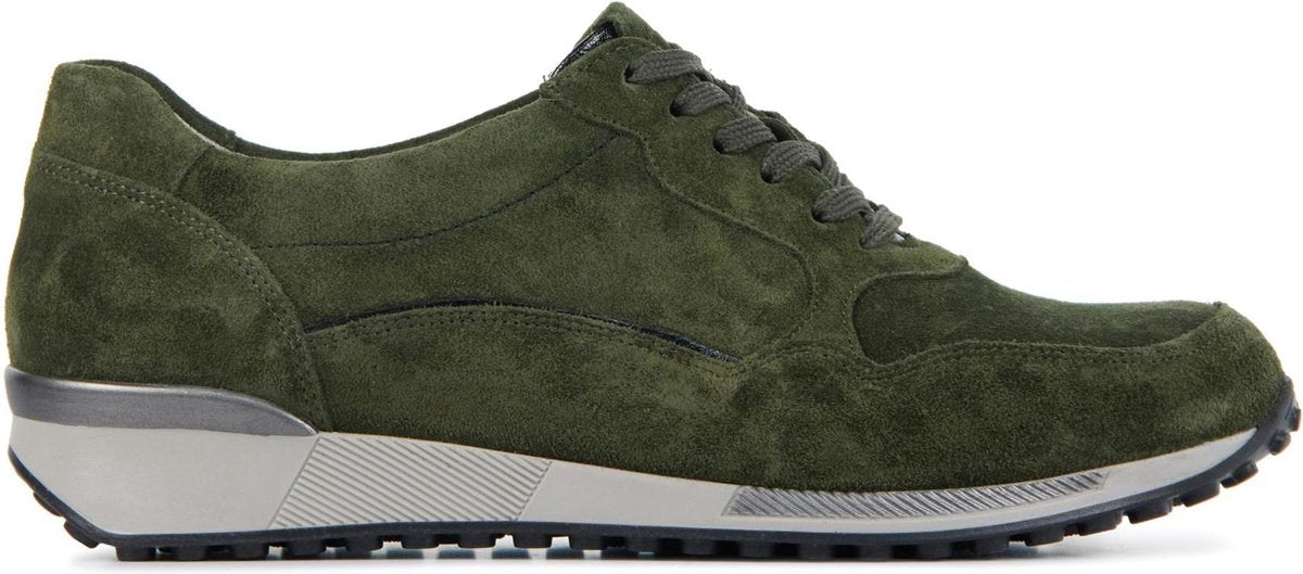 Waldlaufer Vrouwen Suède Lage sneakers / Damesschoenen 776002 sue - Groen - Maat 37