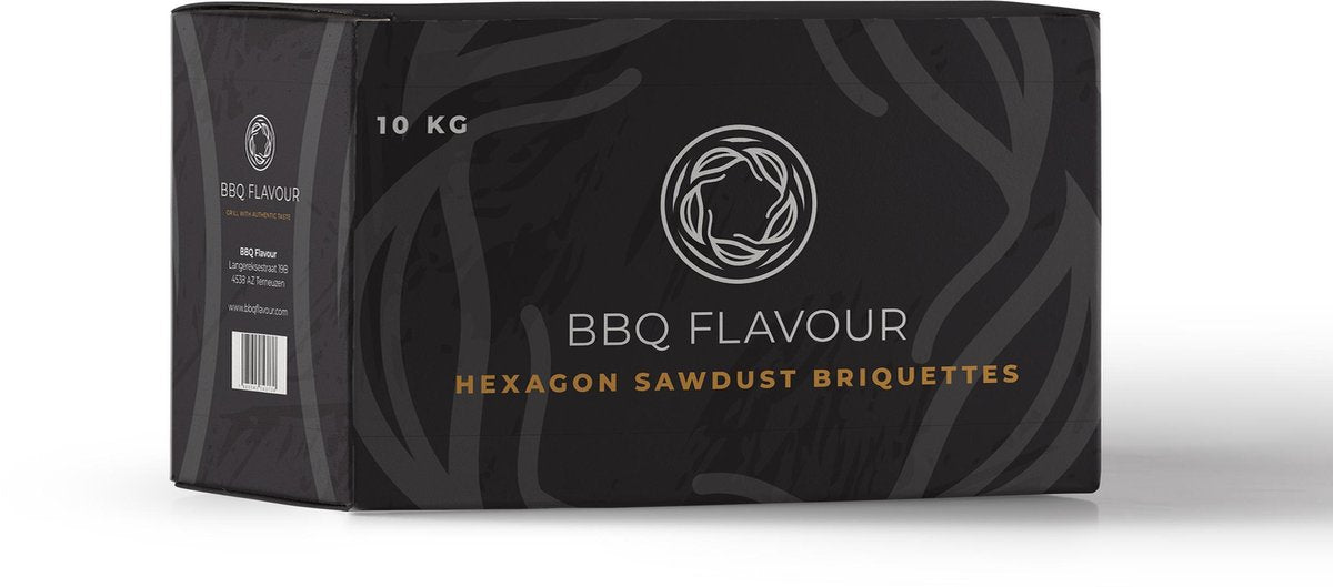 BBQ Flavour | Sawdust Hexagon | Greek Fire | Briketten