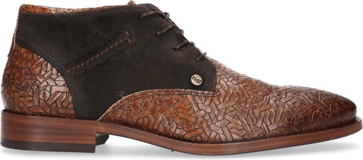 Rehab - Heren -  Salvador weave bruine veterschoenen - Maat 42