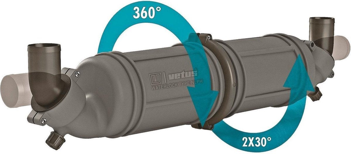 VETUS Waterlock - Geluiddemper type NLPH50