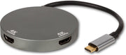 SBVR EV17 | 2 in 1 USB-C Adapter | 2* HDMI (4K@60Hz) | Voor o.a. MacBook - HP - Samsung - Dell