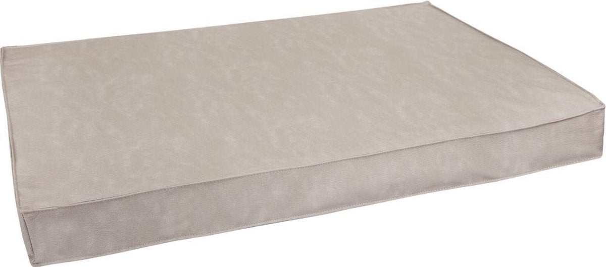 snObbs Texas Brown hondenmatras eco leder - Light Grey