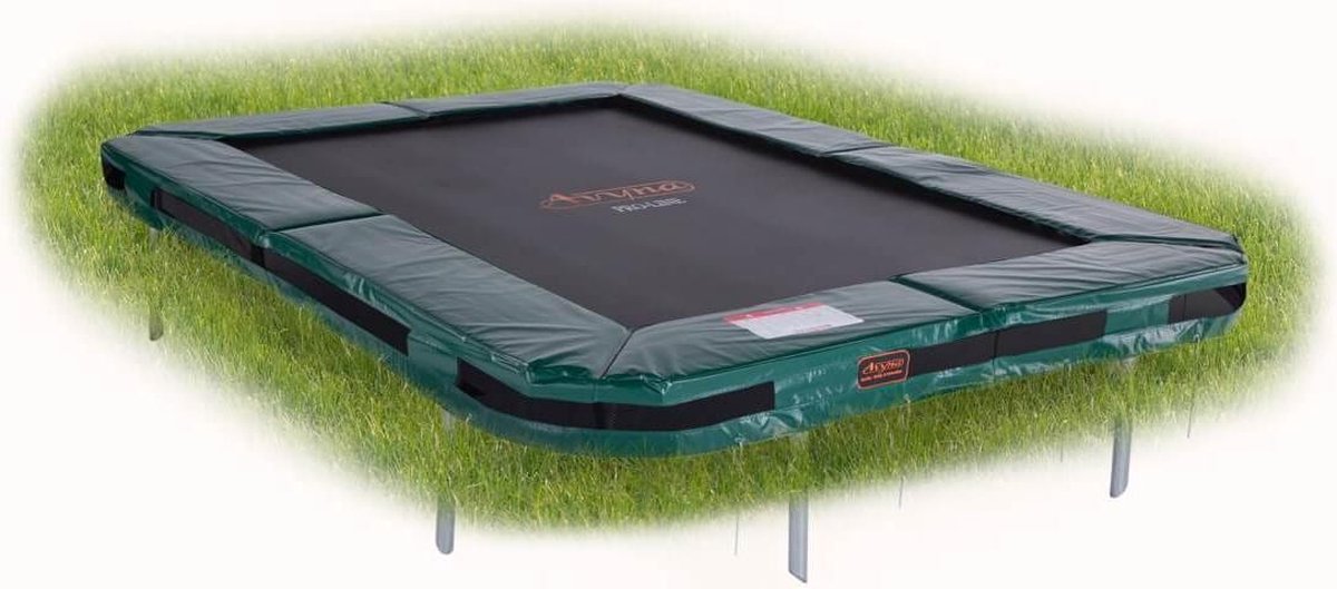 Avyna PRO-LINE InGround trampoline 203 (215x155) Groen - Rechthoek