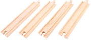 Bigjigs - Houten rails - Recht lang - 4dlg.